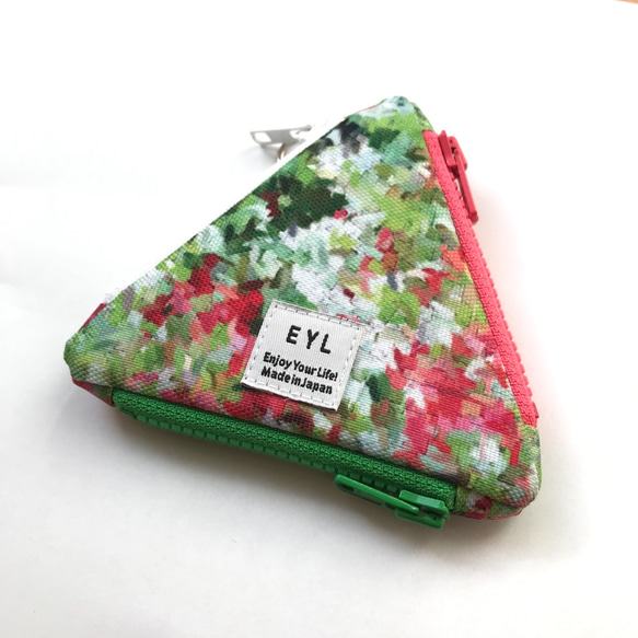 EYL Triangle Coin Purse "Impression of Flowers"（受注制作） 3枚目の画像