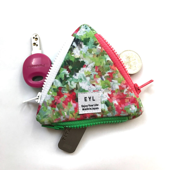 EYL Triangle Coin Purse "Impression of Flowers"（受注制作） 5枚目の画像