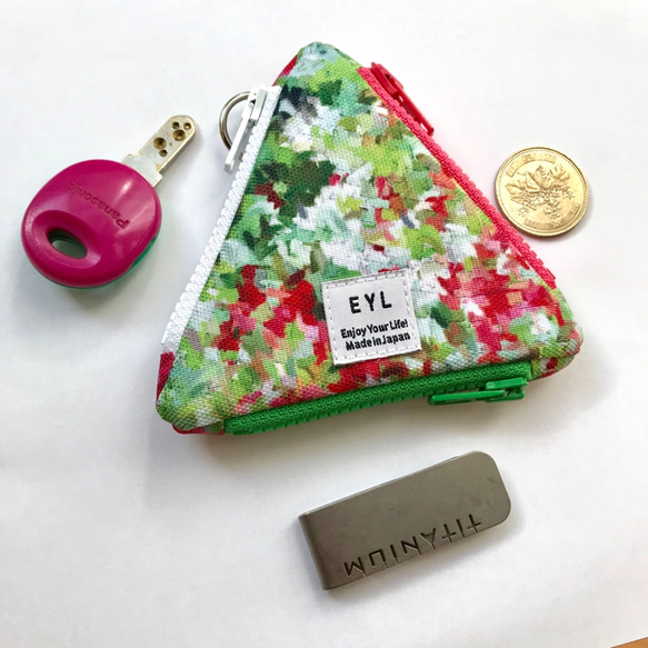 EYL Triangle Coin Purse "Impression of Flowers"（受注制作） 6枚目の画像