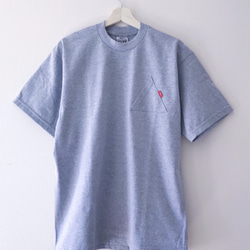 EYL "Triangle Pocket" S/S TEE Heather Gray  【Lサイズ】 3枚目の画像