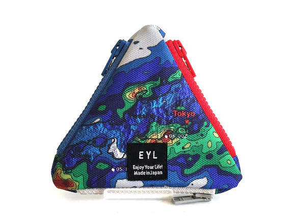 EYL Triangle Coin Purse "Rainfall Radar"（受注制作） 2枚目の画像