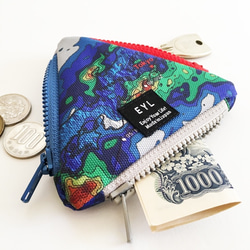 EYL Triangle Coin Purse "Rainfall Radar"（受注制作） 3枚目の画像