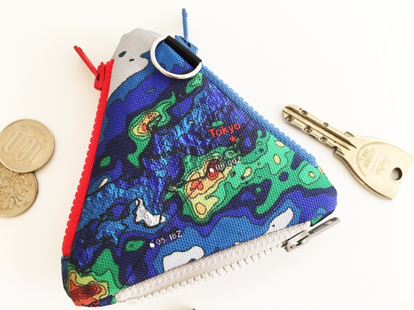 EYL Triangle Coin Purse "Rainfall Radar"（受注制作） 5枚目の画像