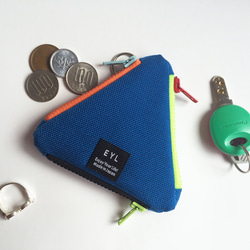 EYL UROKO COIN CASE Nylon Royal Blue 第2張的照片