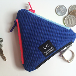 EYL UROKO COIN CASE Nylon Blue （受注販売） 2枚目の画像