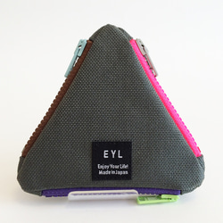 EYL UROKO COIN CASE Nylon Dark Gray 1枚目の画像