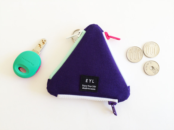 EYL UROKO COIN CASE Nylon Purple 2枚目の画像