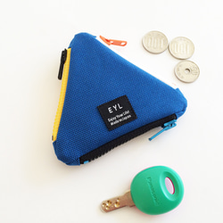 EYL Triangle Coin Purse "Royal Blue"（受注制作） 2枚目の画像