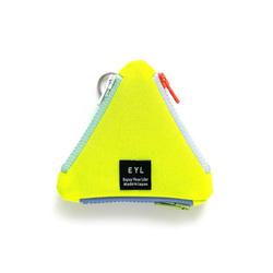 EYL Triangle Coin Purse "Optic Yellow"（受注制作） 1枚目の画像