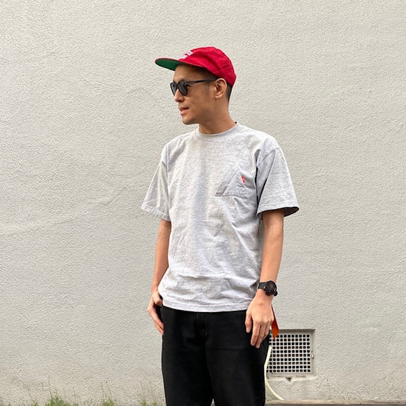 EYL "Triangle Pocket" S/S TEE Heather Gray  【Sサイズ】 7枚目の画像