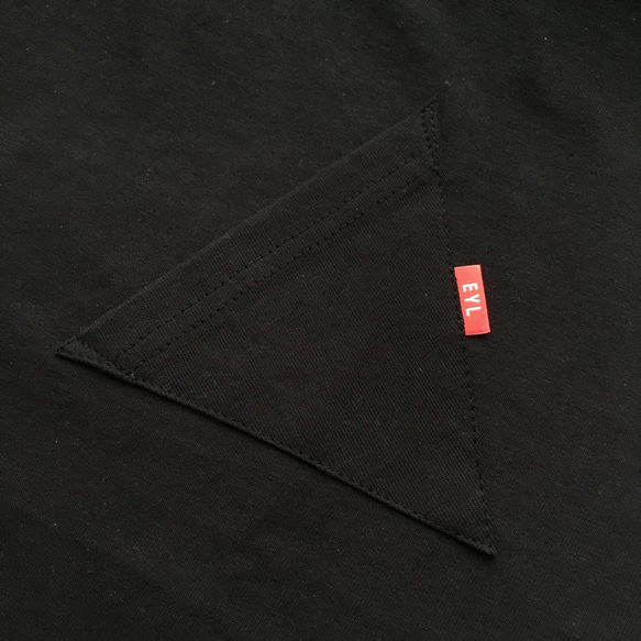 EYL "Triangle Pocket" S/S TEE Black  【Sサイズ】 5枚目の画像