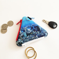 EYL Triangle Coin Purse "Tokyo Day"（受注制作） 4枚目の画像