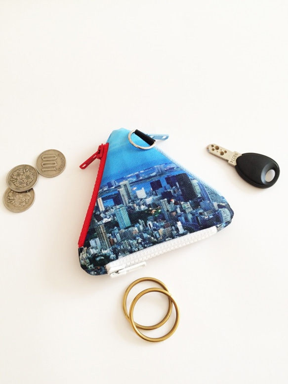 EYL Triangle Coin Purse "Tokyo Day"（受注制作） 4枚目の画像