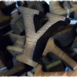 木工切り文字　「Ｙ」　[送料無料] 1枚目の画像