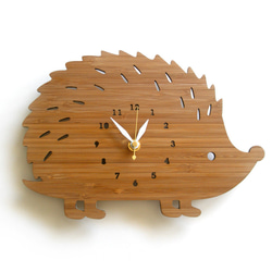 Wall Clock - Modern hedgehog with numbers 第1張的照片