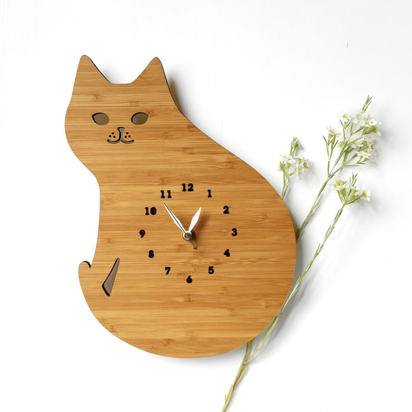 ネコの掛け時計　CAT 1枚目の画像