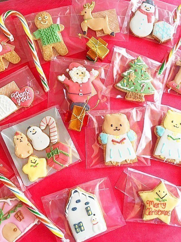 クリスマスアイシングクッキー★クリスマスツリーのクッキー 2枚目の画像