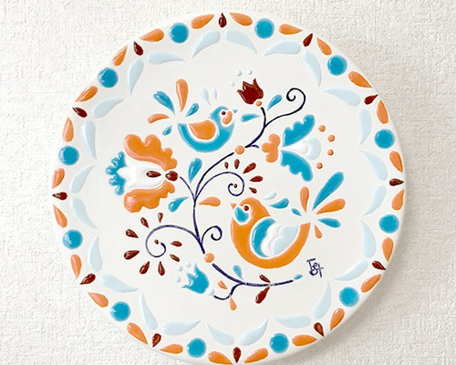 【美品】特大　絵皿　飾り皿　花鳥絵　置物　インテリア　工芸品　美術品　A3078 Amazon.co.jp: フランクリン ポーセリン飾り皿 絵皿 大皿 花鳥