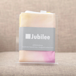 Jubilee リネンクッションカバー ウォーターカラーデザイン タイダイ柄 jubileecushionse2209a 4枚目の画像