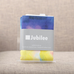 Jubilee リネンクッションカバー ウォーターカラーデザイン タイダイ柄 jubileecushionse2213a 3枚目の画像