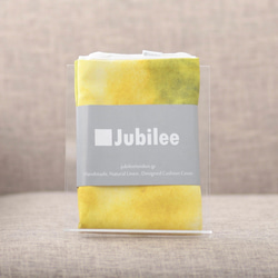 Jubilee リネンクッションカバー ウォーターカラーデザイン タイダイ柄 jubileecushionse2215a 4枚目の画像