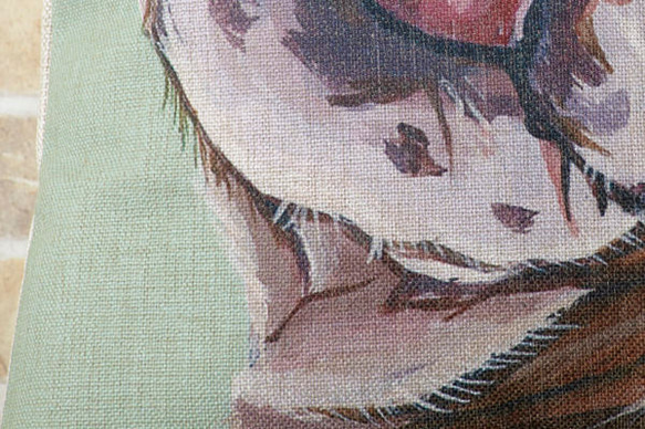 クッションカバー 45×45cm 天然リネン 動物 ペット ブルドッグ jubileecushiondg002 4枚目の画像