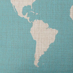 クッションカバー 45×45cm 世界地図 ホワイトワールド jubileecushionse453a 4枚目の画像