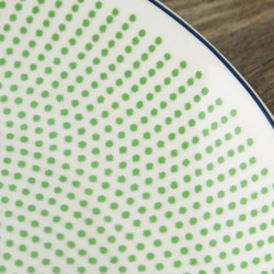お皿 2枚セット ビーズグリーン jubileeplatex109 2枚目の画像