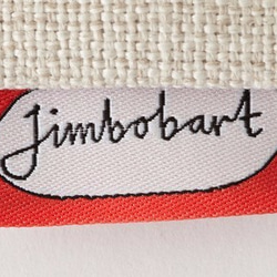 Jimbobart クッションカバー 45×45cm エプロンクマ JIMBOCUSHION005 天然リネン 5枚目の画像