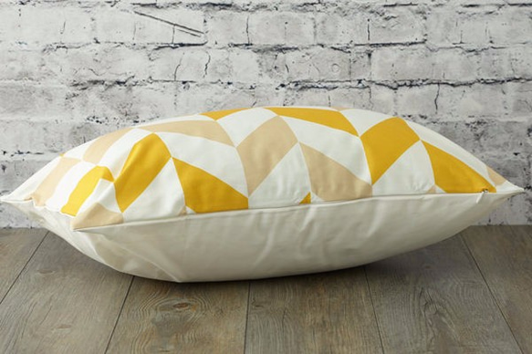 枕カバー 寝具 63×43cm イエローアロー 北欧デザイン jubileemkr027 2枚目の画像