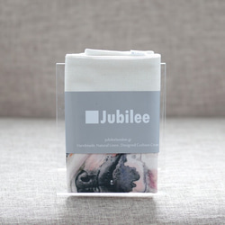 クッションカバー ブルドッグ 天然リネン ホワイト jubileecushionpt013 3枚目の画像