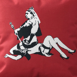 クッションカバー Banksy バンクシー QUEEN VICTORIA jubileecushionba046 4枚目の画像