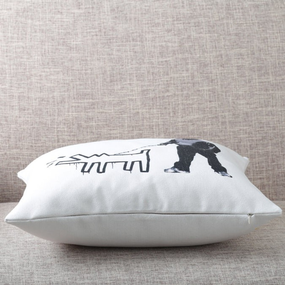 クッションカバー Banksy バンクシー Haring Dog jubileecushionba066 2枚目の画像