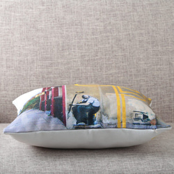 クッションカバー Banksy バンクシー Yellow Line Flower jubileecushionba078 2枚目の画像