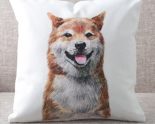 CORAL&TUSK [Dogs Pillow] 犬9匹 クッションカバー40x40cm