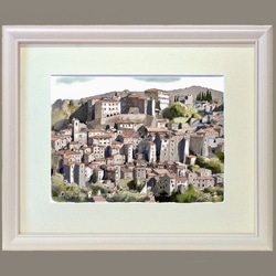 ポストカード ヨーロッパ風景画　(組合せ自由4枚セットで1.000円) No.127  イタリア  城砦都市ソラーノ 4枚目の画像