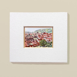 ポストカード ヨーロッパ風景画(組合せ自由4枚セットで1.000円) No.136   プラハ城からの眺望 2枚目の画像