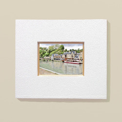ポストカード ヨーロッパ風景画(組合せ自由4枚セットで1.000円) No.142  ブルターニュ　ランス川 2枚目の画像