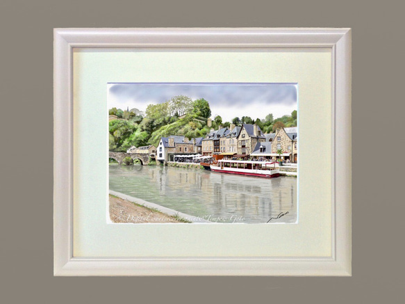 ポストカード ヨーロッパ風景画(組合せ自由4枚セットで1.000円) No.142  ブルターニュ　ランス川 4枚目の画像