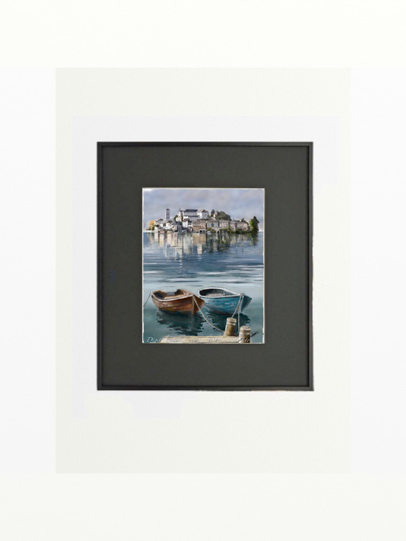 ポストカード ヨーロッパ風景画(組合せ自由4枚セットで1.000円) No.151   イタリア  サンジューリオ 2枚目の画像