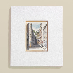 ポストカード ヨーロッパ風景画(組合せ自由4枚セットで1,000円)No.160 モンマルトル　ユトリロが描いた石段 3枚目の画像