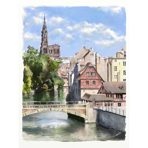 ポストカード ヨーロッパ風景画(組合せ自由4枚セットで1,000円)No.163