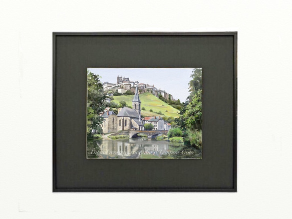 ポストカード ヨーロッパ風景画（組み合わせ自由4枚セット1.000円）No.172  サンフルールの村 2枚目の画像