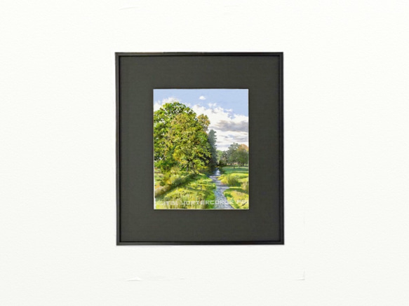 ポストカード ヨーロッパ風景画（組み合わせ自由4枚セット1.000円）No.174  晩夏 2枚目の画像