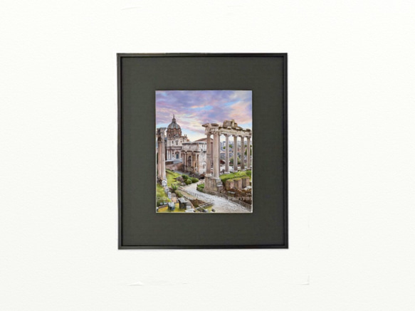 ポストカード ヨーロッパ風景画（組み合わせ自由4枚セット1.000円）No.178  フォロ・ロマーノ　 2枚目の画像