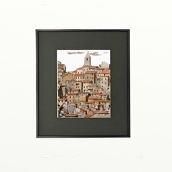 ポストカード ヨーロッパ風景画（組み合わせ自由4枚セット1.000円）No.182  北イタリアの村 2枚目の画像