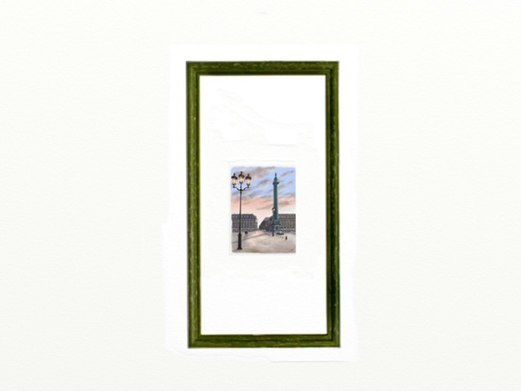 ポストカード ヨーロッパ風景画（組み合わせ自由4枚セット1.000円）No.184  ヴァンドーム広場 3枚目の画像