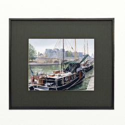 ポストカード ヨーロッパ風景画（組み合わせ自由4枚セット1.000円）No.187  セーヌ川 3枚目の画像