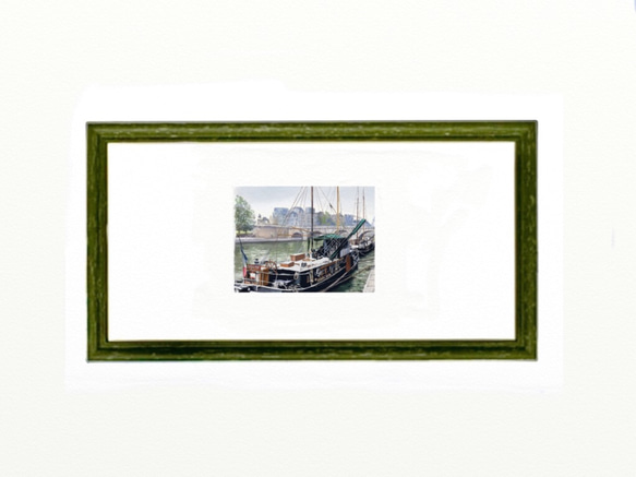 ポストカード ヨーロッパ風景画（組み合わせ自由4枚セット1.000円）No.187  セーヌ川 4枚目の画像