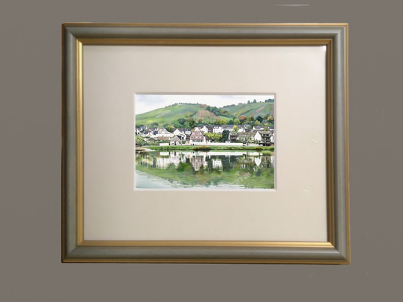 ポストカード ヨーロッパ風景画（組み合わせ自由4枚セット1.000円）No.188  ドイツ　モーゼル川 2枚目の画像